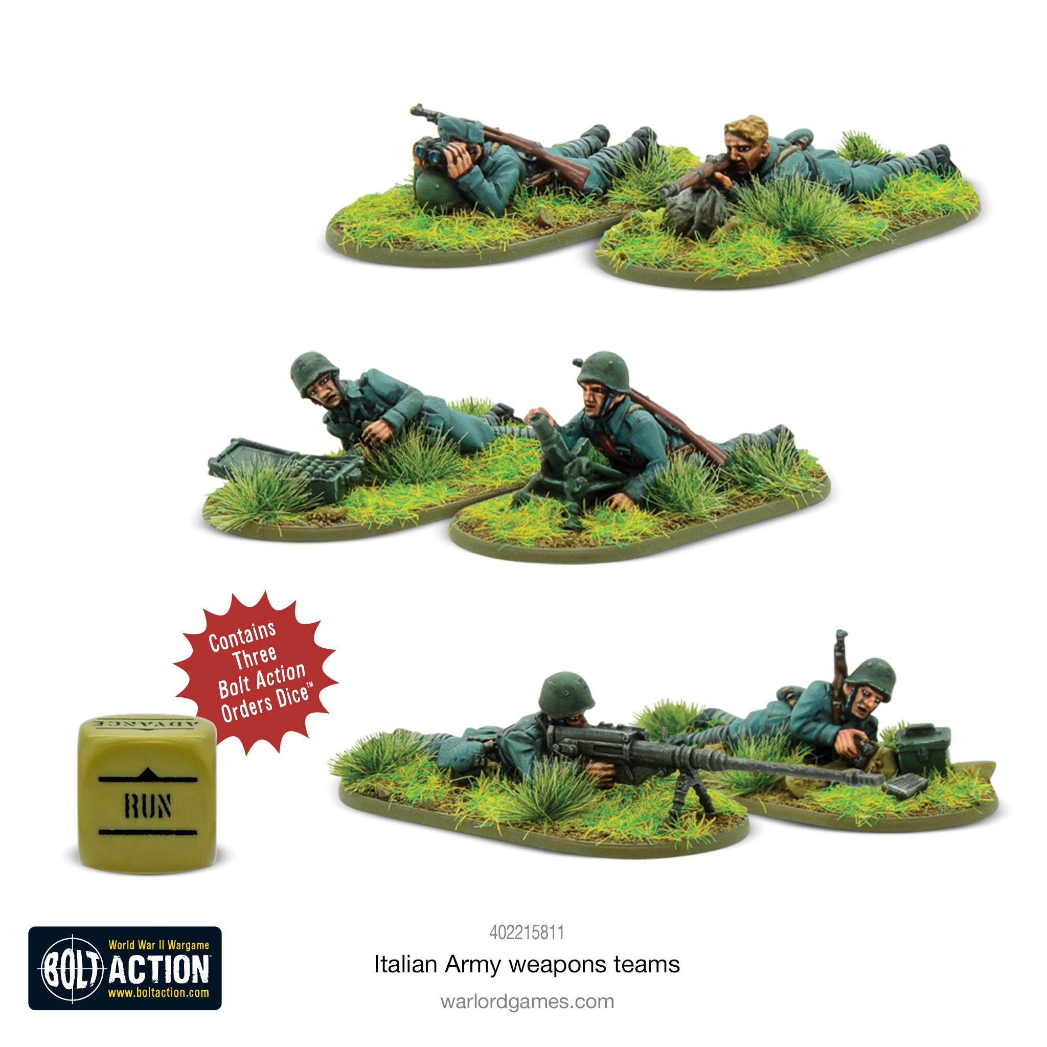 402215811_ItalianArmyWeaponsTeams01.jpg Equipos de armas del ejército italiano – Bolt Action - Imagen 1