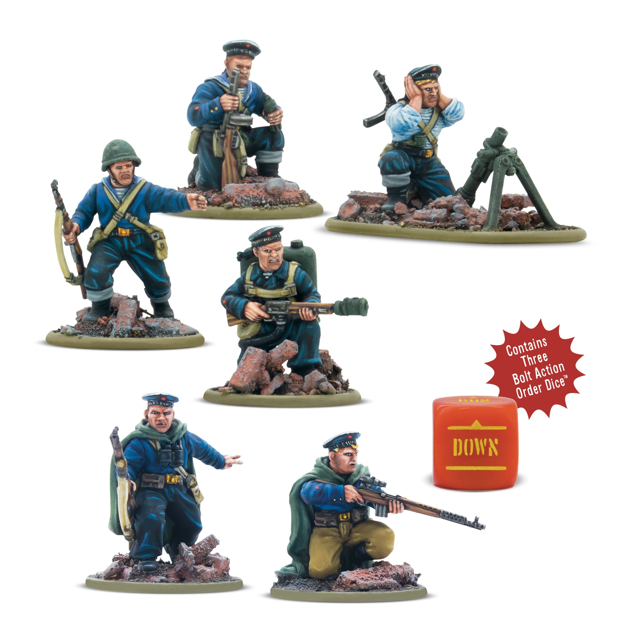 402414007_SovietNavalBrigadeweaponteams01.jpg Equipos de armas de la Brigada Naval soviética – Bolt Action - Imagen 1