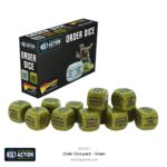 Dados de órdenes verdes, 12 unidades – Bolt Action